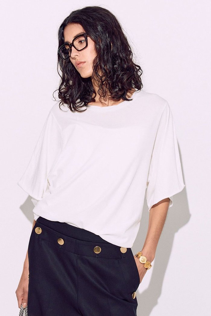 【ブリル/BRILL】の【raspail】ワイドスリーブTシャツ インテリア・キッズ・メンズ・レディースファッション・服の通販 founy(ファニー) https://founy.com/ ファッション Fashion レディースファッション WOMEN トップス・カットソー Tops/Tshirt シャツ/ブラウス Shirts/Blouses ロング / Tシャツ T-Shirts カットソー Cut and Sewn インド India コレクション Collection ショート Short スリーブ Sleeve トリミング Trimming ベーシック Basic モダン Modern ワイド Wide 夏 Summer NEW・新作・新着・新入荷 New Arrivals |ID: prp329100004526745 ipo3291000000032013629