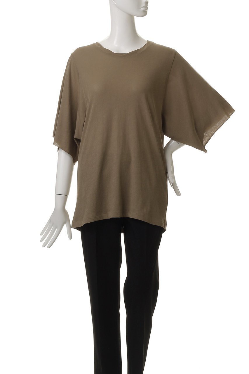 【ブリル/BRILL】の【raspail】ワイドスリーブTシャツ 人気、トレンドファッション・服の通販 founy(ファニー) 　ファッション　Fashion　レディースファッション　Fashion for Women　トップス・カットソー　Cut & Sew Tops　シャツ・ブラウス・オフィスカジュアル　Elegant Blouses & Button-Ups　ロングTシャツ・Tシャツ　Longline T-Shirts & Tees　カットソー・ベーシックTシャツ　Cut-and-Sewn Tops / Stretch Tees & Basics　インド　Indian Textile　コレクション　Collection, Seasonal Line　ショート　Short, Short Length　スリーブ　Sleeve, Long Sleeve / Short Sleeve　トリミング　Trimming, Decorative Edge　ベーシック　Basic, Essential　モダン　Modern, Contemporary　ワイド　Wide, Wide Fit　夏　Summer　other-2|ID: prp329100004526745 ipo3291000000036064760