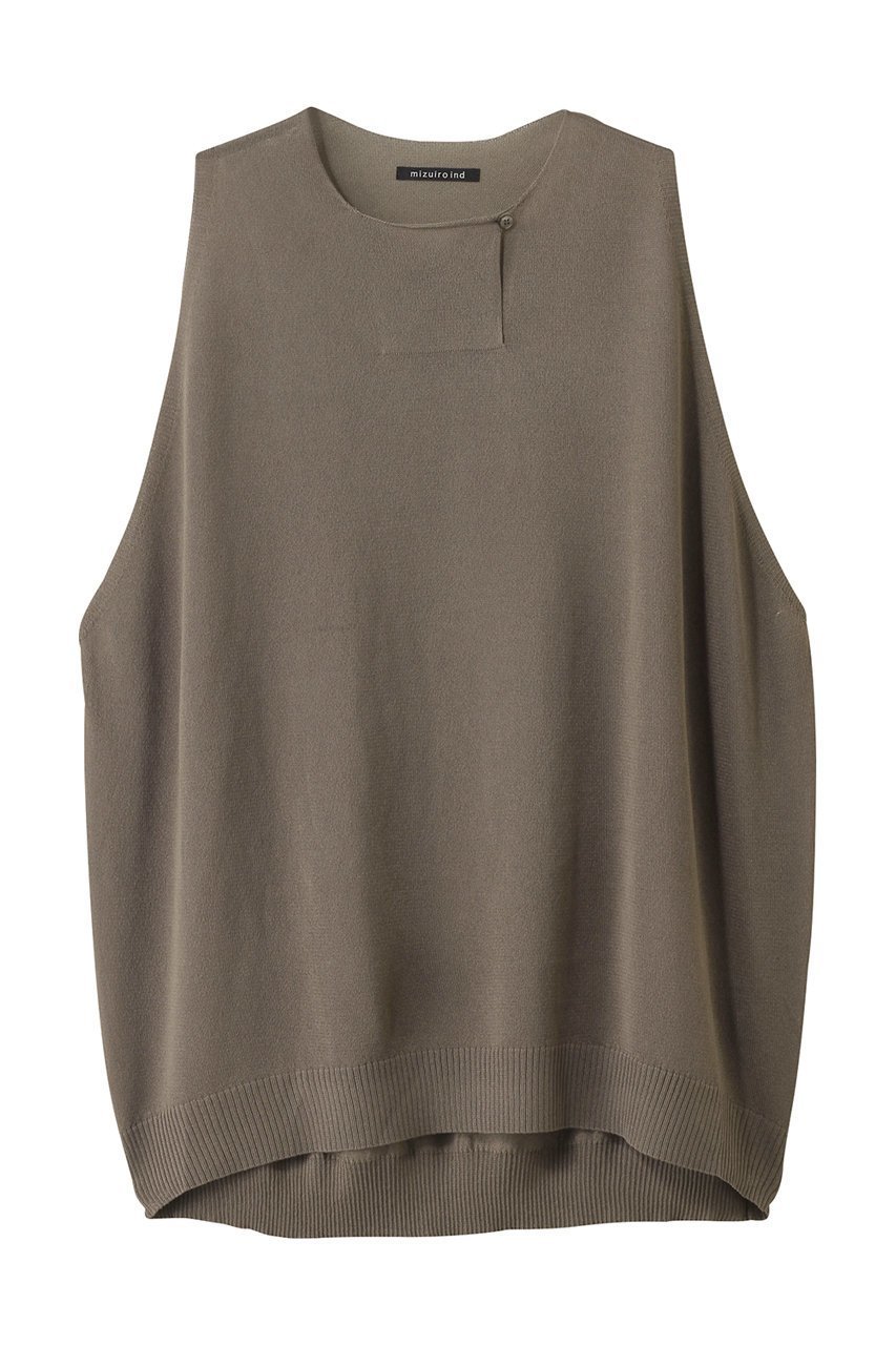 【ミズイロ インド/mizuiro ind】のcrew neck wide vest ベスト インテリア・キッズ・メンズ・レディースファッション・服の通販 founy(ファニー) 　ファッション　Fashion　レディースファッション　WOMEN　アウター　Coat Outerwear　ジャケット　Jackets　インナー　Inner　シアー　Sheer　ジャケット　Jacket　ノースリーブ　No Sleeve　ベスト　Vest　リラックス　Relax　ロング　Long　NEW・新作・新着・新入荷　New Arrivals　gray|ID: prp329100004529456 ipo3291000000032025004