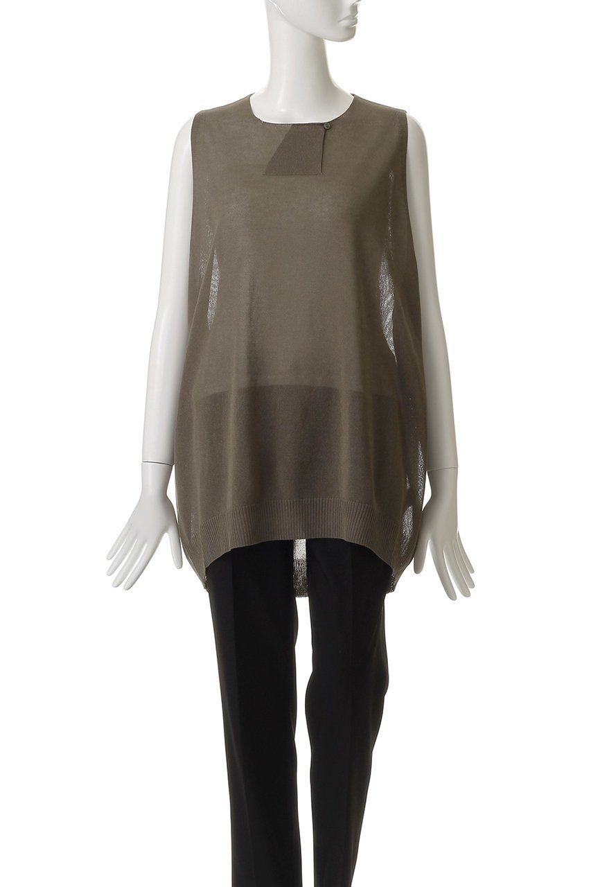 【ミズイロ インド/mizuiro ind】のcrew neck wide vest ベスト 人気、トレンドファッション・服の通販 founy(ファニー) 　ファッション　Fashion　レディースファッション　WOMEN　アウター　Coat Outerwear　ジャケット　Jackets　インナー　Inner　シアー　Sheer　ジャケット　Jacket　ノースリーブ　No Sleeve　ベスト　Vest　リラックス　Relax　ロング　Long　NEW・新作・新着・新入荷　New Arrivals　other-2|ID: prp329100004529456 ipo3291000000032025006