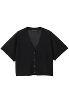 【ミズイロ インド/mizuiro ind】のV neck short C/D カーディガン black|ID:prp329100004529457