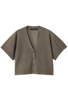 【ミズイロ インド/mizuiro ind】のV neck short C/D カーディガン gray|ID: prp329100004529457 ipo3291000000032049230