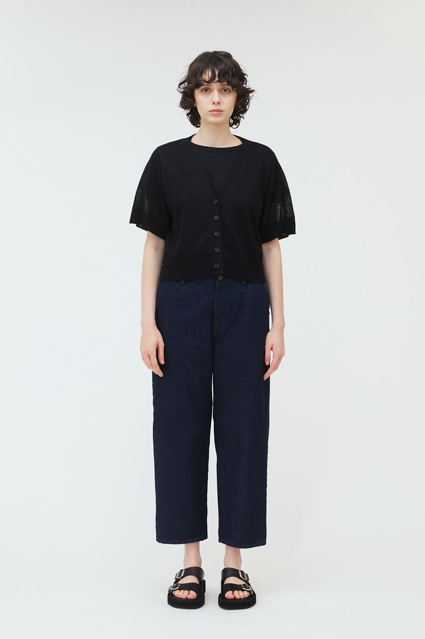 【ミズイロ インド/mizuiro ind】のV neck short C/D カーディガン 人気、トレンドファッション・服の通販 founy(ファニー) 　ファッション　Fashion　レディースファッション　Fashion for Women　トップス・カットソー　Cut & Sew Tops　ニット　Knit Tops & Sweaters　カーディガン・羽織り　Layered Style Cardigans　カーディガン　Cardigan, Knitwear　クロップド　Cropped, Short Length　シアー　Sheer, See-Through　ショート　Short, Short Length　シンプル　Simple, Minimal　バランス　Balance, Style Balance　other-6|ID: prp329100004529457 ipo3291000000032788456