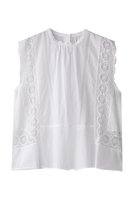 【エリオポール/heliopole】の【normment】COTTON MANNY LACE ノースリーブ 人気、トレンドファッション・服の通販 founy(ファニー) ファッション Fashion レディースファッション WOMEN トップス・カットソー Tops/Tshirt キャミソール / ノースリーブ No Sleeves シャツ/ブラウス Shirts/Blouses おすすめ Recommend デニム Denim ノースリーブ No Sleeve フェミニン Feminine フレア Flare ボックス Box ボトム Bottom モノトーン Monotone レース Race NEW・新作・新着・新入荷 New Arrivals 無地 Plain Color |ID:prp329100004529465