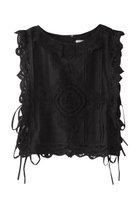 【エリオポール/heliopole】の【SARA MALLIKA】COTTON BATTEN LACE RBN トップ ブラック|ID:prp329100004529469