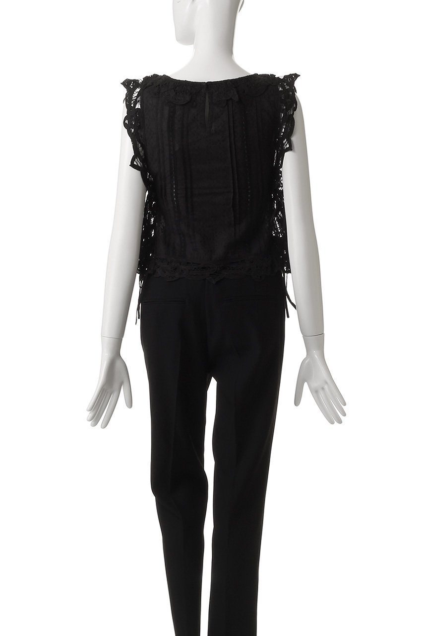 【エリオポール/heliopole】の【SARA MALLIKA】COTTON BATTEN LACE RBN トップ 人気、トレンドファッション・服の通販 founy(ファニー) 　ファッション　Fashion　レディースファッション　WOMEN　トップス・カットソー　Tops/Tshirt　キャミソール / ノースリーブ　No Sleeves　シャツ/ブラウス　Shirts/Blouses　シンプル　Simple　ノースリーブ　No Sleeve　リボン　Ribbon　今季　This Season　NEW・新作・新着・新入荷　New Arrivals　other-4|ID: prp329100004529469 ipo3291000000032025099