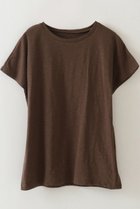 【ハー/HER.】の【5/15 12:00販売開始】スラブカットTシャツ ブラウン|ID: prp329100004532292 ipo3291000000032037066