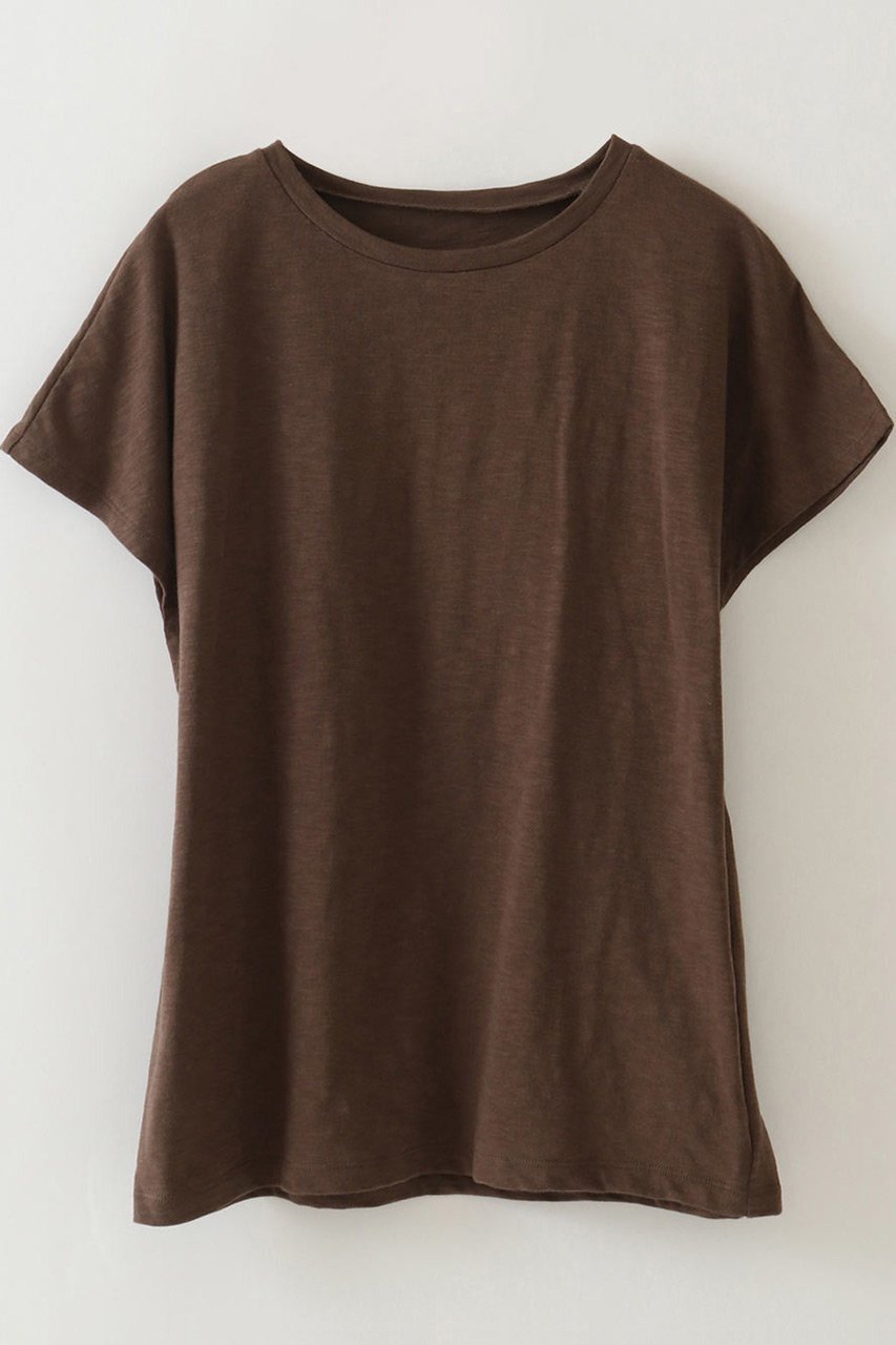 【ハー/HER.】の【5/15 12:00販売開始】スラブカットTシャツ インテリア・キッズ・メンズ・レディースファッション・服の通販 founy(ファニー) 　ファッション　Fashion　レディースファッション　WOMEN　トップス・カットソー　Tops/Tshirt　シャツ/ブラウス　Shirts/Blouses　ロング / Tシャツ　T-Shirts　カットソー　Cut and Sewn　インナー　Inner　コンパクト　Compact　ショート　Short　ジャケット　Jacket　スリーブ　Sleeve　トレンド　Trend　ボトム　Bottom　夏　Summer　NEW・新作・新着・新入荷　New Arrivals　ブラウン|ID: prp329100004532292 ipo3291000000032037066