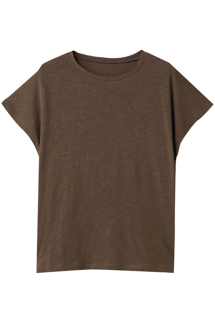 【ハー/HER.】のスラブカットTシャツ インテリア・キッズ・メンズ・レディースファッション・服の通販 founy(ファニー) 　ファッション　Fashion　レディースファッション　Fashion for Women　トップス・カットソー　Cut & Sew Tops　シャツ・ブラウス・オフィスカジュアル　Elegant Blouses & Button-Ups　ロングTシャツ・Tシャツ　Longline T-Shirts & Tees　カットソー・ベーシックTシャツ　Cut-and-Sewn Tops / Stretch Tees & Basics　インナー　Innerwear　コンパクト　Compact, Small Size　ショート　Short, Short Length　ジャケット　Jacket, Outerwear　スリーブ　Sleeve, Long Sleeve / Short Sleeve　トレンド　Trend, Trending Now　ボトム　Bottoms, Lower Wear　再入荷　Restock / Back in Stock　夏　Summer　ブラウン|ID: prp329100004532292 ipo3291000000032732156