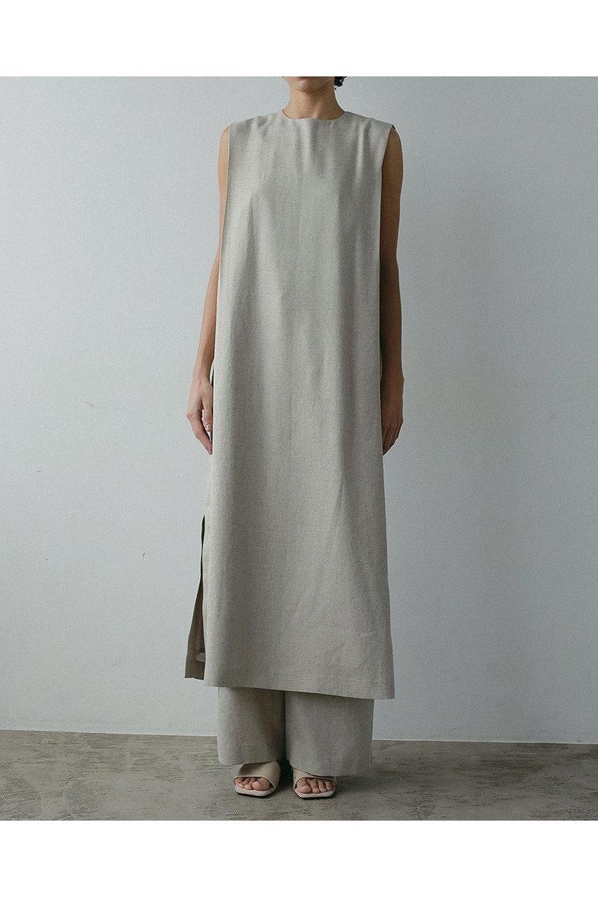 【ハー/HER.】の【5/15 12:00販売開始】リネンライクワンピース 人気、トレンドファッション・服の通販 founy(ファニー) 　ファッション　Fashion　レディースファッション　WOMEN　ワンピース　Dress　チュニック　Tunic　スリット　Slit　チュニック　Tunic　ロング　Long　NEW・新作・新着・新入荷　New Arrivals　other-2|ID: prp329100004532294 ipo3291000000032037084