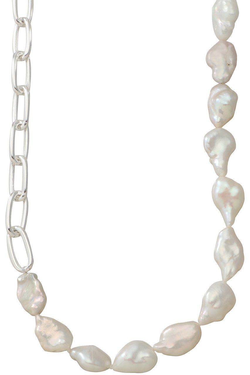 【ノウハウ/KNOWHOW】のBig Pearl Clip ネックレス インテリア・キッズ・メンズ・レディースファッション・服の通販 founy(ファニー) 　ファッション　Fashion　レディースファッション　WOMEN　ジュエリー　Jewelry　ネックレス　Necklaces　ユニセックス　Unisex　ショート　Short　シルバー　Silver　チェーン　Chain　ネックレス　Necklace　パーティ　Party　パール　Pearl　フェミニン　Feminine　エレガント 上品　Elegant　シルバー|ID: prp329100004532301 ipo3291000000032037246