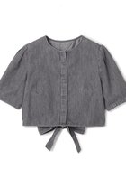 【アンクレイヴ/uncrave】の【5/14 20:00販売開始】ライトデニム パフスリーブブラウス グレー|ID: prp329100004535011 ipo3291000000032048809
