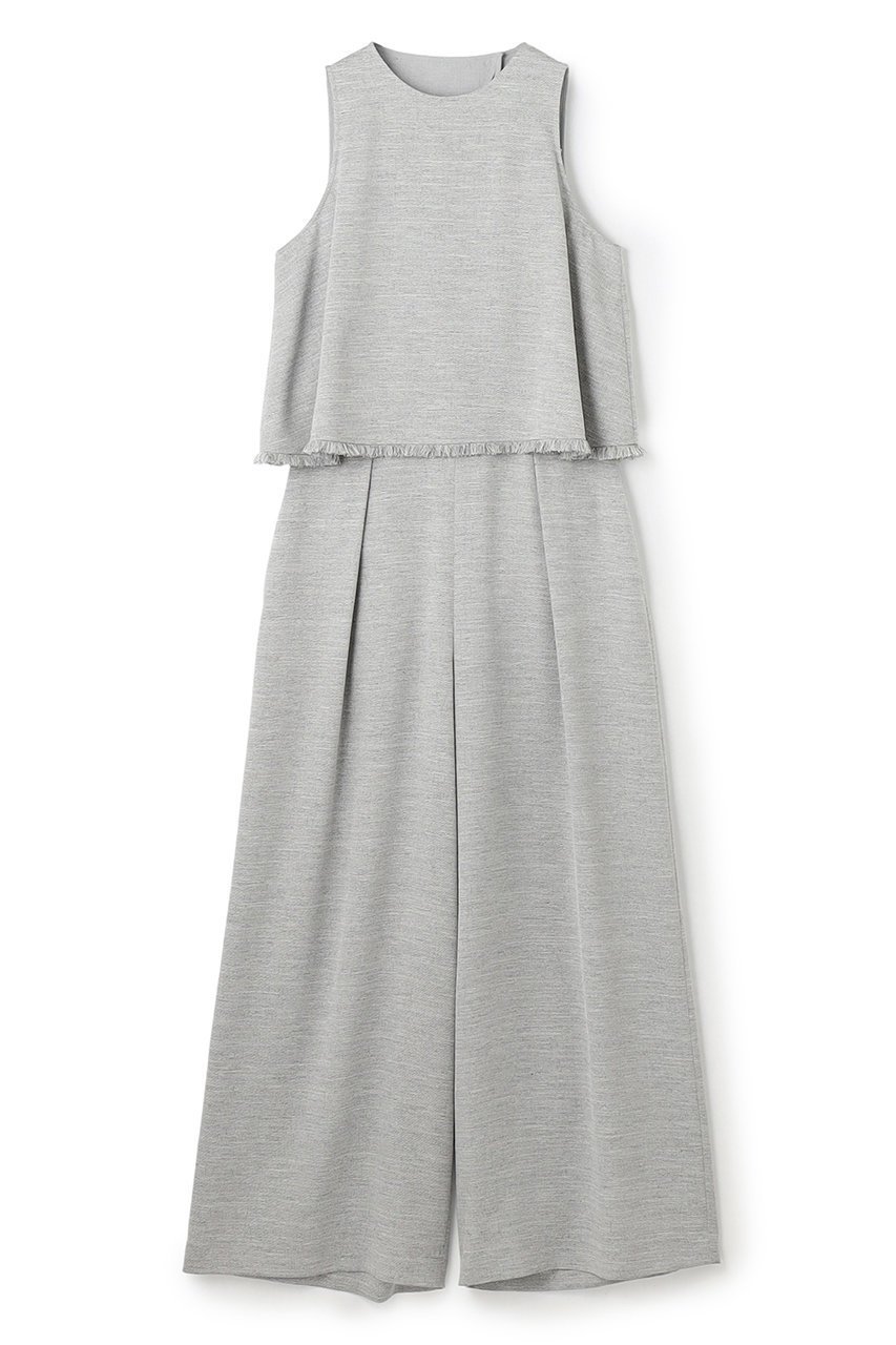 【アンクレイヴ/uncrave】の【5/14 20:00販売開始】リネンライクツイル オールインワン インテリア・キッズ・メンズ・レディースファッション・服の通販 founy(ファニー) 　ファッション　Fashion　レディースファッション　WOMEN　パンツ　Pants　アメリカン　American　シャンブレー　Chambray　スリーブ　Sleeve　セパレート　Separate　ツイード　Tweed　フレア　Flare　ポケット　Pocket　ランダム　Random　リアル　Real　夏　Summer　NEW・新作・新着・新入荷　New Arrivals　グレー|ID: prp329100004535013 ipo3291000000032048831
