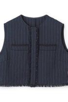 【アンクレイヴ/uncrave】の【5/14 20:00販売開始】リネンライクツイル ジレブラウス ネイビーストライプ|ID: prp329100004535014 ipo3291000000032048840