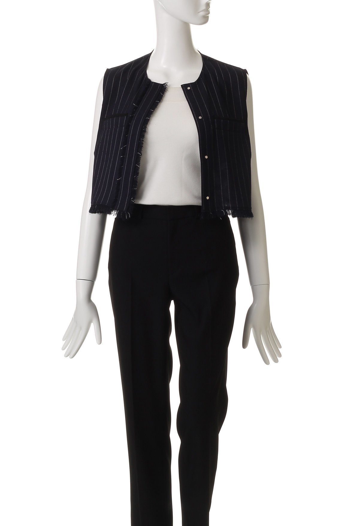 【アンクレイヴ/uncrave】のリネンライクツイル ジレブラウス 人気、トレンドファッション・服の通販 founy(ファニー) 　ファッション　Fashion　レディースファッション　Ladies' Fashion Online　アウター　Coat Outerwear　トップス・カットソー　Tops/Tshirt　キャミソール / ノースリーブ　No Sleeves　シャツ/ブラウス　Shirts/Blouses　ベスト/ジレ　Gilets/Vests　おすすめ　Recommend　コンパクト　Compact　シャンブレー　Chambray　セットアップ　Set Up　ツイード　Tweed　ノースリーブ　No Sleeve　バランス　Balance　ポケット　Pocket　ランダム　Random　リアル　Real　再入荷　Restock/Back In Stock/Re Arrival　夏　Summer　other-7|ID: prp329100004535014 ipo3291000000032138227