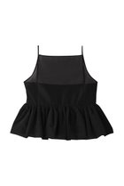 【アンクレイヴ/uncrave】の【5/14 20:00販売開始】シアーオーガンジー /ペプラムトップス ブラック|ID: prp329100004535015 ipo3291000000032048848