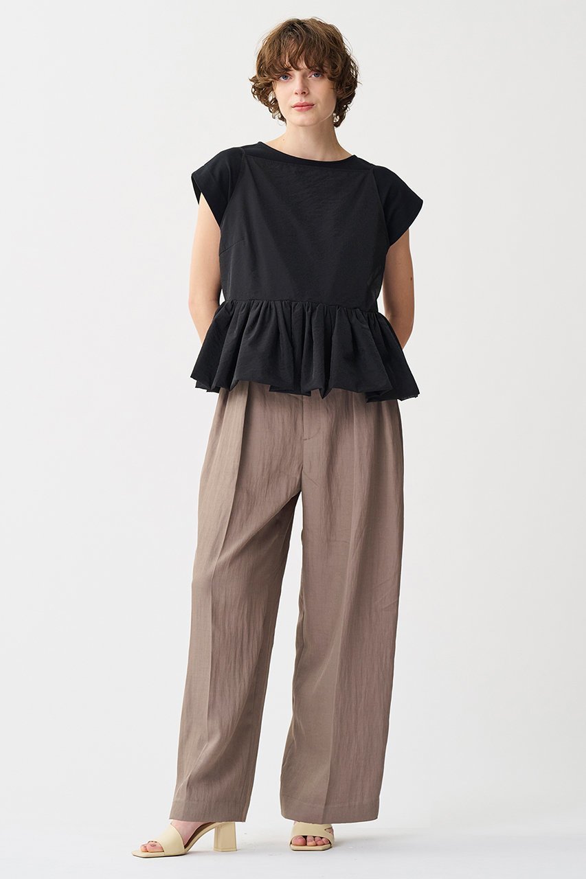 【アンクレイヴ/uncrave】のシアーオーガンジー /ペプラムトップス 人気、トレンドファッション・服の通販 founy(ファニー) 　ファッション　Fashion　レディースファッション　Fashion for Women　トップス・カットソー　Cut & Sew Tops　キャミソール&ノースリーブ　Camisoles & Sleeveless Tops　シャツ・ブラウス・オフィスカジュアル　Elegant Blouses & Button-Ups　インナー　Innerwear　エアリー　Airy Texture　シアー　Sheer, See-Through　ショート　Short, Short Length　シンプル　Simple, Minimal　タンク　Tank Top, Sleeveless Top　ノースリーブ　Sleeveless, No-Sleeve　バランス　Balance, Style Balance　ブライト　Bright, Shiny　ペプラム　Peplum, Flared Hem　エレガント 上品　Elegant　再入荷　Restock / Back in Stock　other-6|ID: prp329100004535015 ipo3291000000032523622