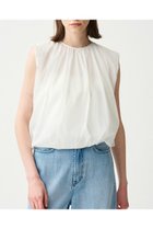 【アンクレイヴ/uncrave】の【5/14 20:00販売開始】シアープルーフナイロン ギャザーブラウス ホワイト|ID: prp329100004535020 ipo3291000000032048886