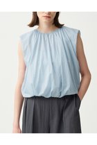 【アンクレイヴ/uncrave】の【5/14 20:00販売開始】シアープルーフナイロン ギャザーブラウス サックス|ID: prp329100004535020 ipo3291000000032048887