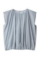 【アンクレイヴ/uncrave】のシアープルーフナイロン ギャザーブラウス サックス|ID:prp329100004535020