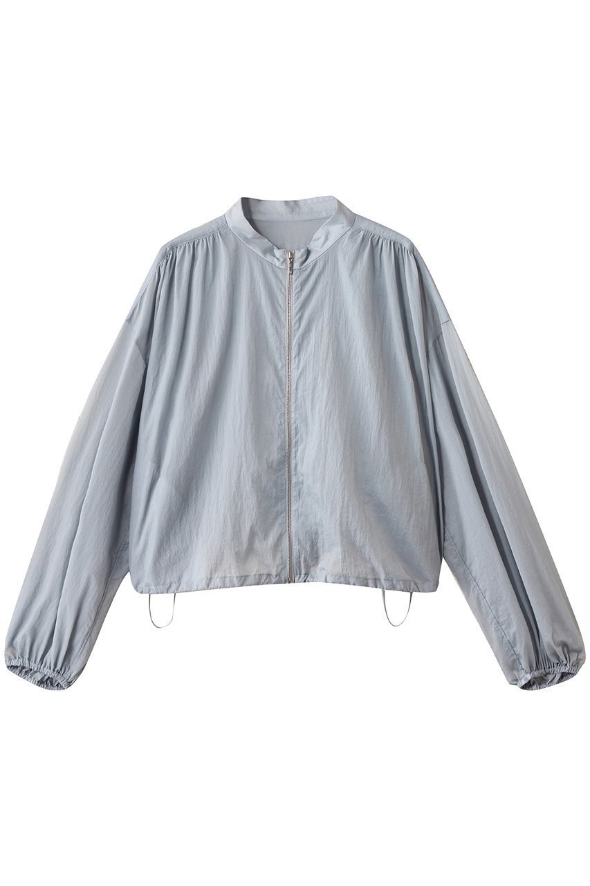 【アンクレイヴ/uncrave】のシアープルーフナイロン スタンドネックブルゾン インテリア・キッズ・メンズ・レディースファッション・服の通販 founy(ファニー) 　ファッション　Fashion　レディースファッション　Fashion for Women　アウター　Coat / Outerwear Collection　レディースジャケット・軽アウター　Jackets　ブルゾンジャケット・スポーティアウター　Blouson Jackets　ギャザー　Gathered, Ruffled　シアー　Sheer, See-Through　ジャケット　Jacket, Outerwear　スポーティ　Sporty, Casual Athletic　ブルゾン　Blouson, Bomber Jacket　ヨーク　Yoke, Yoke Design　エレガント 上品　Elegant　サックス|ID: prp329100004535021 ipo3291000000032785434