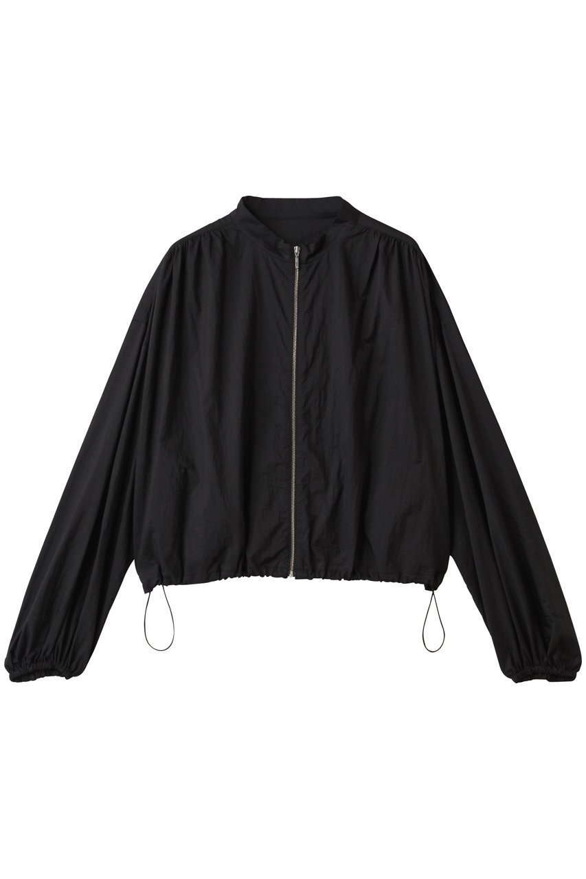 【アンクレイヴ/uncrave】のシアープルーフナイロン スタンドネックブルゾン インテリア・キッズ・メンズ・レディースファッション・服の通販 founy(ファニー) 　ファッション　Fashion　レディースファッション　Fashion for Women　アウター　Coat / Outerwear Collection　レディースジャケット・軽アウター　Jackets　ブルゾンジャケット・スポーティアウター　Blouson Jackets　ギャザー　Gathered, Ruffled　シアー　Sheer, See-Through　ジャケット　Jacket, Outerwear　スポーティ　Sporty, Casual Athletic　ブルゾン　Blouson, Bomber Jacket　ヨーク　Yoke, Yoke Design　エレガント 上品　Elegant　ブラック|ID: prp329100004535021 ipo3291000000032785436
