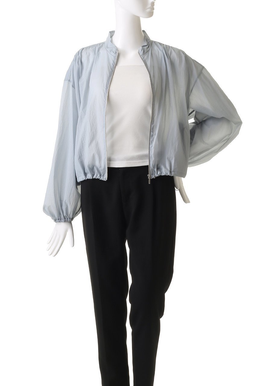 【アンクレイヴ/uncrave】のシアープルーフナイロン スタンドネックブルゾン 人気、トレンドファッション・服の通販 founy(ファニー) 　ファッション　Fashion　レディースファッション　Fashion for Women　アウター　Coat / Outerwear Collection　レディースジャケット・軽アウター　Jackets　ブルゾンジャケット・スポーティアウター　Blouson Jackets　ギャザー　Gathered, Ruffled　シアー　Sheer, See-Through　ジャケット　Jacket, Outerwear　スポーティ　Sporty, Casual Athletic　ブルゾン　Blouson, Bomber Jacket　ヨーク　Yoke, Yoke Design　エレガント 上品　Elegant　other-8|ID: prp329100004535021 ipo3291000000032785457