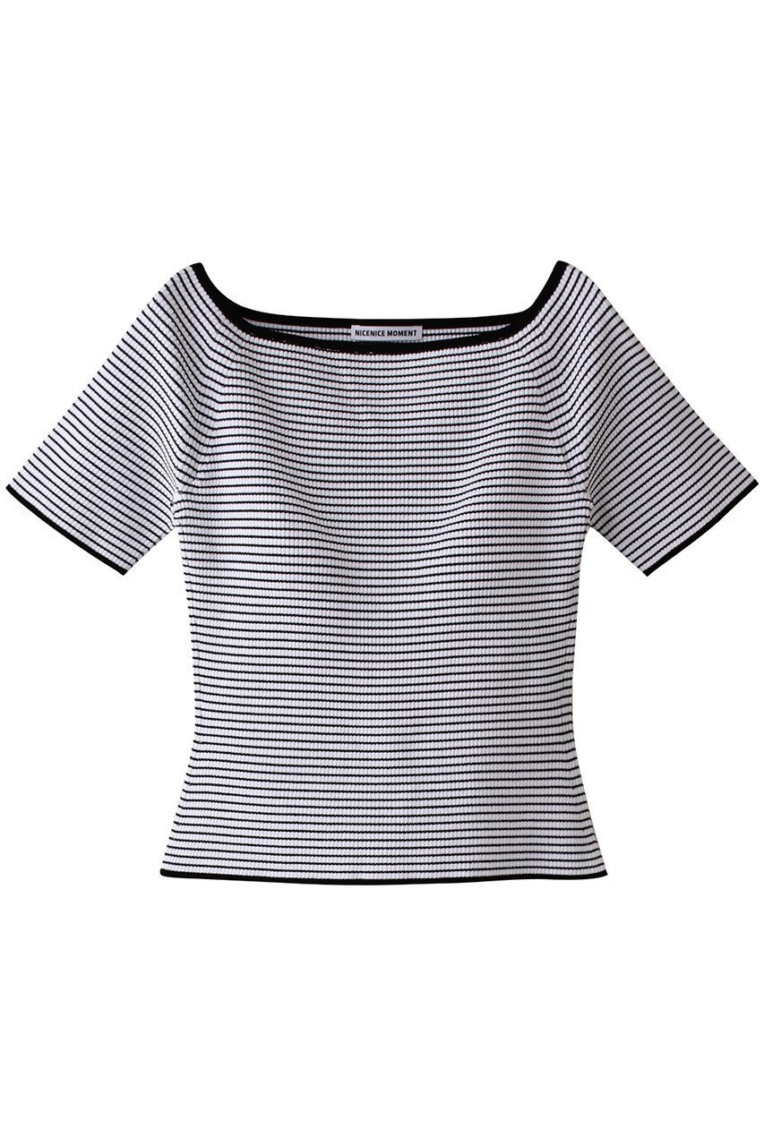 【エリオポール/heliopole】の【NICENICE MOMENT】オープンショルダートップス インテリア・キッズ・メンズ・レディースファッション・服の通販 founy(ファニー) 　ファッション　Fashion　レディースファッション　WOMEN　トップス・カットソー　Tops/Tshirt　シャツ/ブラウス　Shirts/Blouses　ロング / Tシャツ　T-Shirts　カットソー　Cut and Sewn　ショート　Short　スリーブ　Sleeve　デコルテ　Decolletage　トレンド　Trend　ワイド　Wide　NEW・新作・新着・新入荷　New Arrivals　ネイビー|ID: prp329100004535027 ipo3291000000032048948