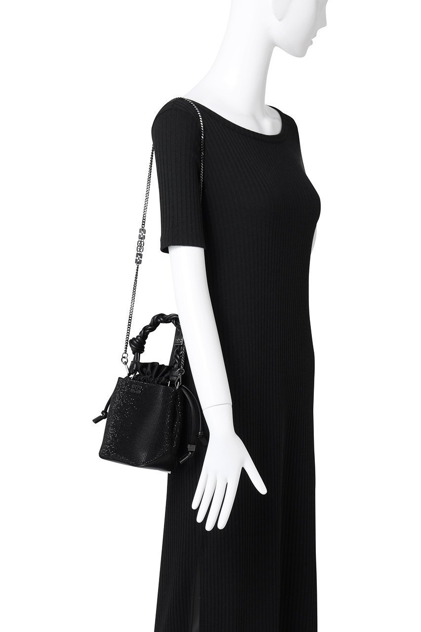 【ガニー/GANNI】のGanni Bou Bucket Mini Strass バッグ 人気、トレンドファッション・服の通販 founy(ファニー) 　ファッション　Fashion　レディースファッション　WOMEN　バッグ　Bag　シルバー　Silver　チェーン　Chain　ハンドバッグ　Handbag　NEW・新作・新着・新入荷　New Arrivals　other-2|ID: prp329100004535032 ipo3291000000032048987