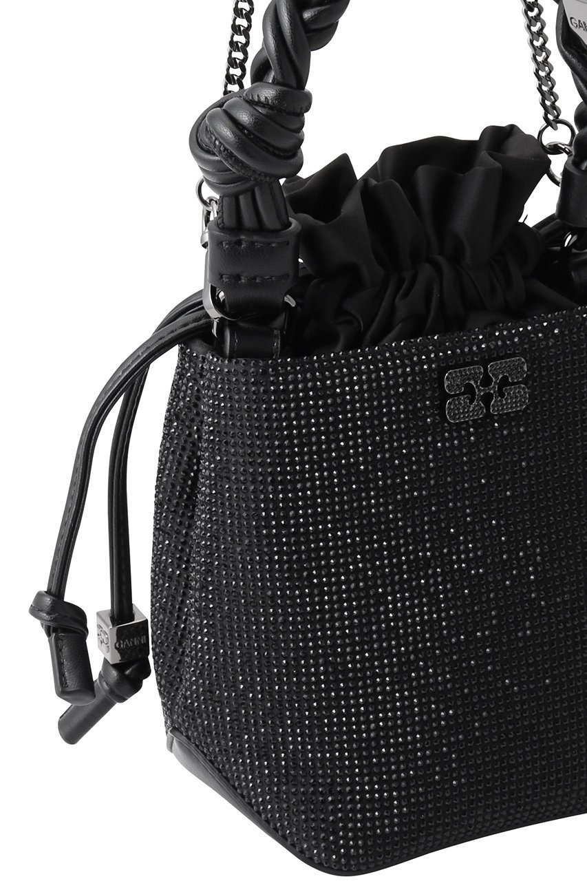 【ガニー/GANNI】のGanni Bou Bucket Mini Strass バッグ 人気、トレンドファッション・服の通販 founy(ファニー) 　ファッション　Fashion　レディースファッション　WOMEN　バッグ　Bag　シルバー　Silver　チェーン　Chain　ハンドバッグ　Handbag　NEW・新作・新着・新入荷　New Arrivals　other-4|ID: prp329100004535032 ipo3291000000032048989