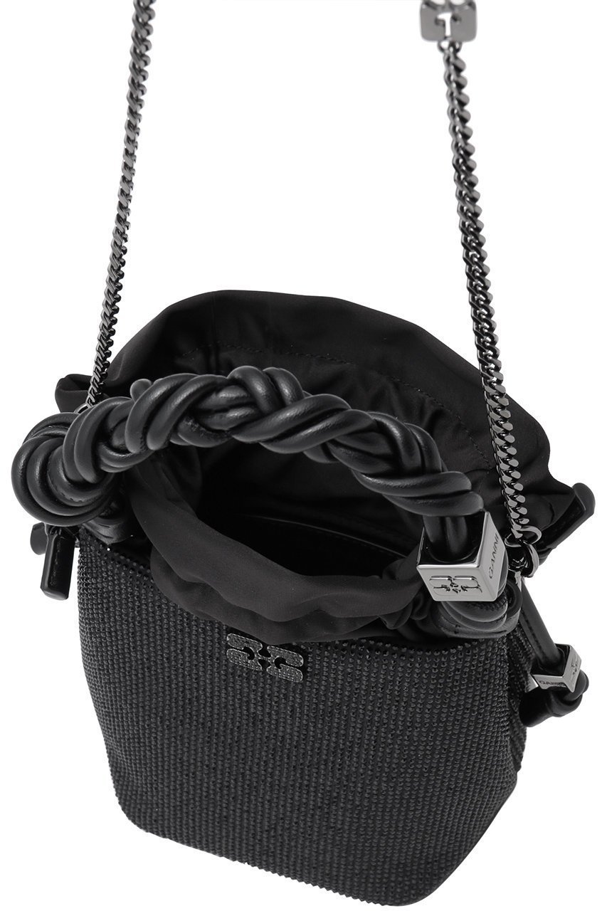 【ガニー/GANNI】のGanni Bou Bucket Mini Strass バッグ 人気、トレンドファッション・服の通販 founy(ファニー) 　ファッション　Fashion　レディースファッション　WOMEN　バッグ　Bag　シルバー　Silver　チェーン　Chain　ハンドバッグ　Handbag　NEW・新作・新着・新入荷　New Arrivals　other-5|ID: prp329100004535032 ipo3291000000032048990