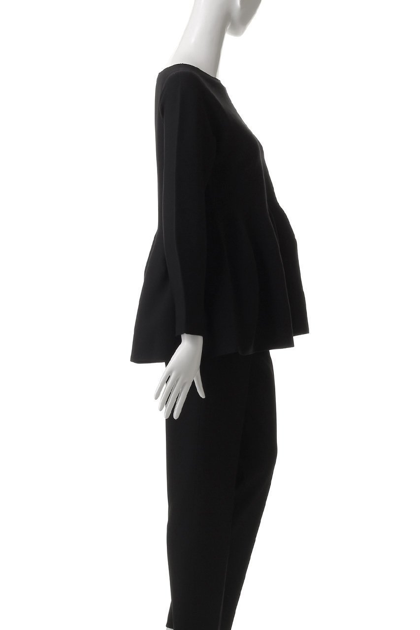 【アナイ/ANAYI】のボリュームペプラムプルオーバー 人気、トレンドファッション・服の通販 founy(ファニー) 　ファッション　Fashion　レディースファッション　Fashion for Women　トップス・カットソー　Cut & Sew Tops　ニット　Knit Tops & Sweaters　カジュアルプルオーバー・ニットトップス　Pullovers & Knit Tops / Casual Pullovers　スラックス　Slacks, Dress Pants　スリーブ　Sleeve, Long Sleeve / Short Sleeve　デニム　Denim, Jeans Material　フェミニン　Feminine, Girly　ペプラム　Peplum, Flared Hem　ロング　Long, Long-Length　再入荷　Restock / Back in Stock　other-3|ID: prp329100004535054 ipo3291000000035053163