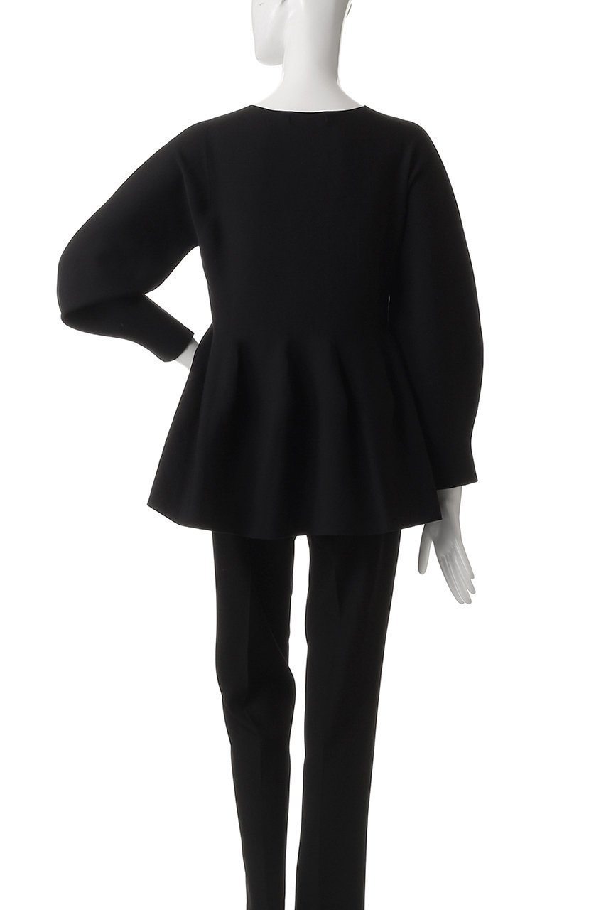 【アナイ/ANAYI】のボリュームペプラムプルオーバー 人気、トレンドファッション・服の通販 founy(ファニー) 　ファッション　Fashion　レディースファッション　Fashion for Women　トップス・カットソー　Cut & Sew Tops　ニット　Knit Tops & Sweaters　カジュアルプルオーバー・ニットトップス　Pullovers & Knit Tops / Casual Pullovers　スラックス　Slacks, Dress Pants　スリーブ　Sleeve, Long Sleeve / Short Sleeve　デニム　Denim, Jeans Material　フェミニン　Feminine, Girly　ペプラム　Peplum, Flared Hem　ロング　Long, Long-Length　再入荷　Restock / Back in Stock　other-4|ID: prp329100004535054 ipo3291000000035053164