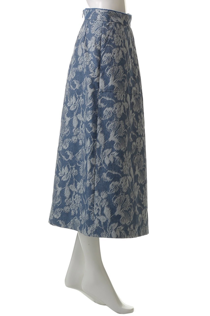 【アナイ/ANAYI】のデニムフラワーJQポケットスカート 人気、トレンドファッション・服の通販 founy(ファニー) 　ファッション　Fashion　レディースファッション　Fashion for Women　スカート　Skirts　ロングスカート　Long Skirts / Maxi & Midi Skirts　ジャカード／ジャガード　Jacquard, Woven Pattern　デニム　Denim, Jeans Material　フラワー　Flower, Floral　フロント　Front, Front Design　ポケット　Pocket, Pocket Detail　ロング　Long, Long-Length　再入荷　Restock / Back in Stock　夏　Summer　春　Spring　S/S・春夏　SS, Spring/Summer, Warm Season　other-3|ID: prp329100004535058 ipo3291000000035052751