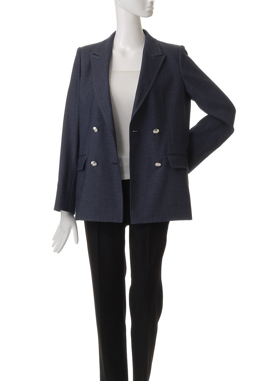 【アナイ/ANAYI】のオックスストレッチダブルジャケット 人気、トレンドファッション・服の通販 founy(ファニー) 　ファッション　Fashion　レディースファッション　WOMEN　アウター　Coat Outerwear　ジャケット　Jackets　オックス　Ox　ジャケット　Jacket　スリーブ　Sleeve　ダブル　Double　ロング　Long　NEW・新作・新着・新入荷　New Arrivals　other-7|ID: prp329100004535062 ipo3291000000032049173