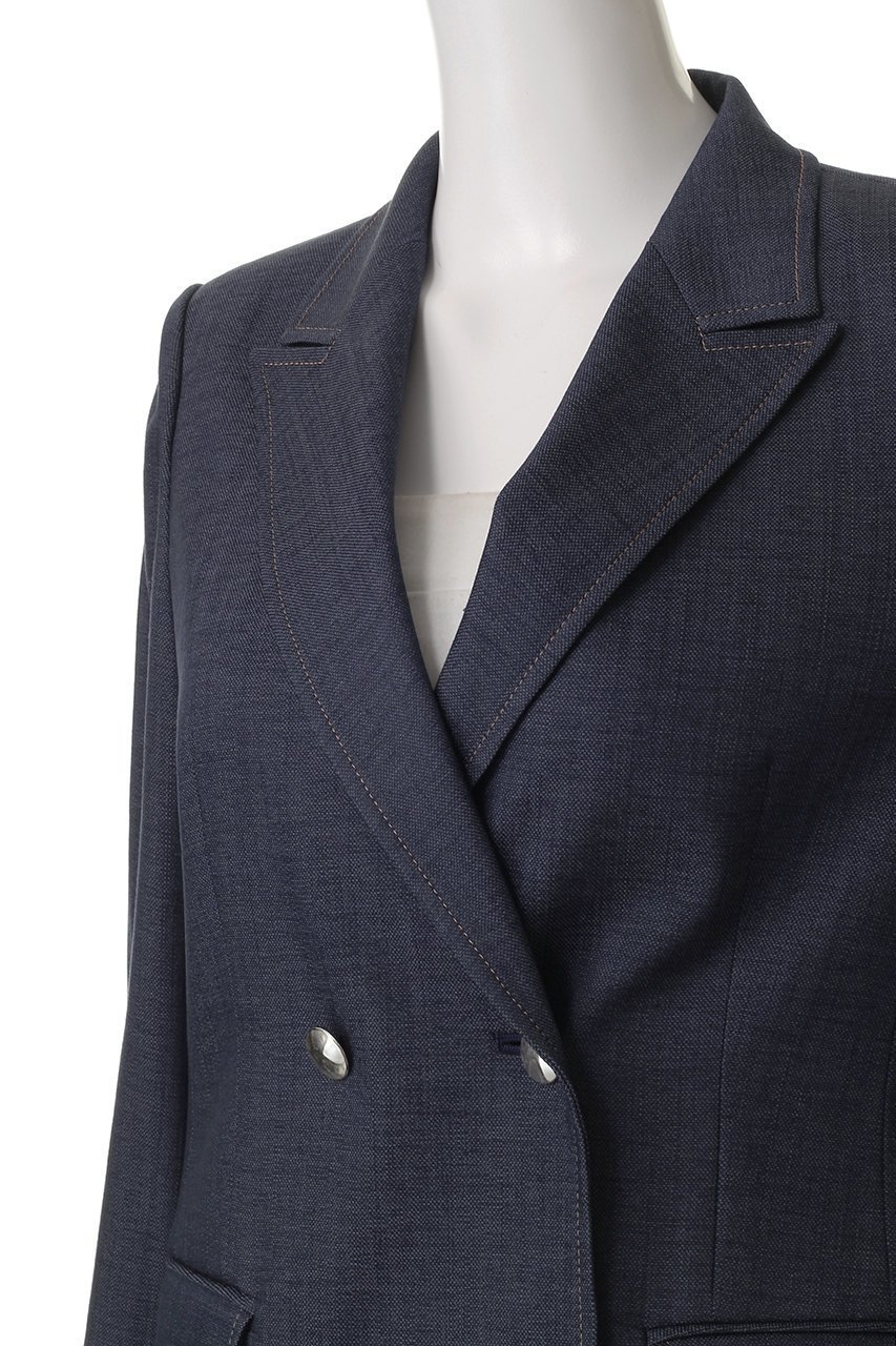 【アナイ/ANAYI】のオックスストレッチダブルジャケット 人気、トレンドファッション・服の通販 founy(ファニー) 　ファッション　Fashion　レディースファッション　Fashion for Women　アウター　Coat / Outerwear Collection　レディースジャケット・軽アウター　Jackets　オックス　Oxford Fabric　ジャケット　Jacket, Outerwear　スリーブ　Sleeve, Long Sleeve / Short Sleeve　ダブル　Double, Double-Breasted　ロング　Long, Long-Length　再入荷　Restock / Back in Stock　other-5|ID: prp329100004535062 ipo3291000000032786204