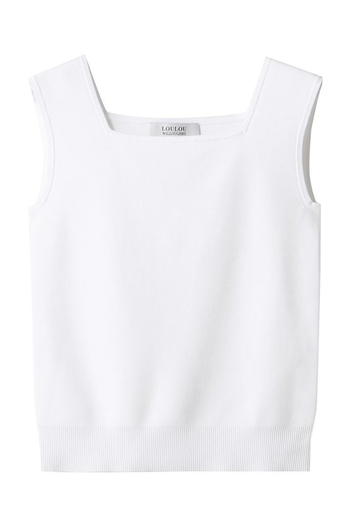 【アルアバイル/allureville】の【Loulou Willoughby】スクエアタンク A インテリア・キッズ・メンズ・レディースファッション・服の通販 founy(ファウニー) https://founy.com/ ファッション Fashion レディースファッション Fashion for Women トップス・カットソー Cut & Sew Tops ニット Knit Tops & Sweaters カジュアルプルオーバー・ニットトップス Pullovers & Knit Tops / Casual Pullovers インナー Innerwear ジャケット Jacket, Outerwear スクエア Square, Square Shape タンク Tank Top, Sleeveless Top |ID: prp329100004535064 ipo3291000000032786214