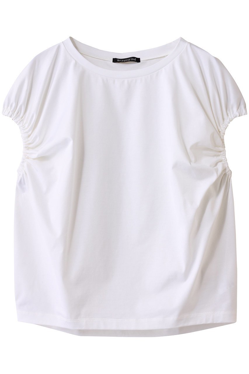 【ミズイロ インド/mizuiro ind】のgathered puff slv PO プルオーバー インテリア・キッズ・メンズ・レディースファッション・服の通販 founy(ファニー) 　ファッション　Fashion　レディースファッション　Ladies' Fashion Online　トップス・カットソー　Tops/Tshirt　シャツ/ブラウス　Shirts/Blouses　ロング / Tシャツ　T-Shirts　プルオーバー　Pullover　カットソー　Cut and Sewn　ギャザー　Gather　ショート　Short　スリーブ　Sleeve　フェミニン　Feminine　再入荷　Restock/Back In Stock/Re Arrival　夏　Summer　春　Spring　S/S・春夏　Ss・Spring/Summer　off white|ID: prp329100004535066 ipo3291000000032099999