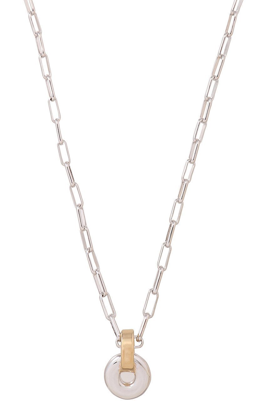 【ローラロンバルディ/LAURA LOMBARDI】のTwo tone mini piega ペンダント 人気、トレンドファッション・服の通販 founy(ファニー) 　ファッション　Fashion　レディースファッション　WOMEN　ジュエリー　Jewelry　ネックレス　Necklaces　コンビ　Combination　シルバー　Silver　チェーン　Chain　ネックレス　Necklace　パーティ　Party　リュクス　Luxe　NEW・新作・新着・新入荷　New Arrivals　 other-1|ID: prp329100004537157 ipo3291000000032061559