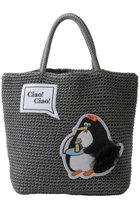 【ラドロー/LUDLOW】のCord bag (Penguin) 人気、トレンドファッション・服の通販 founy(ファニー) ファッション Fashion レディースファッション WOMEN バッグ Bag フリル Frills モチーフ Motif リボン Ribbon thumbnail グレー|ID: prp329100004537171 ipo3291000000032061638