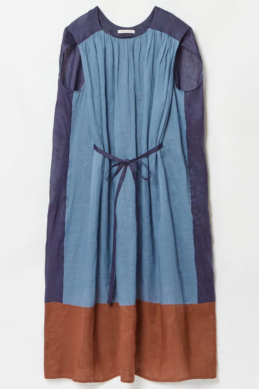 【ハウス オブ ロータス/HOUSE OF LOTUS】のラミーブロッキングワンピース 人気、トレンドファッション・服の通販 founy(ファニー) 　ファッション　Fashion　レディースファッション　WOMEN　ワンピース　Dress　チュニック　Tunic　チュニック　Tunic　ドローコード　Draw Cord　ロング　Long　夏　Summer　NEW・新作・新着・新入荷　New Arrivals　 other-1|ID: prp329100004537179 ipo3291000000032061695