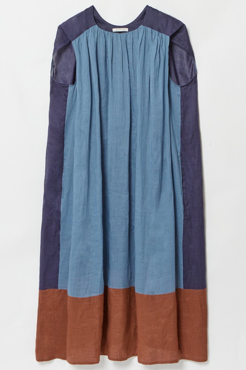 【ハウス オブ ロータス/HOUSE OF LOTUS】のラミーブロッキングワンピース 人気、トレンドファッション・服の通販 founy(ファニー) 　ファッション　Fashion　レディースファッション　WOMEN　ワンピース　Dress　チュニック　Tunic　チュニック　Tunic　ドローコード　Draw Cord　ロング　Long　夏　Summer　NEW・新作・新着・新入荷　New Arrivals　other-3|ID: prp329100004537179 ipo3291000000032061698