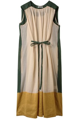 【ハウス オブ ロータス/HOUSE OF LOTUS】のラミーブロッキングワンピース 人気、トレンドファッション・服の通販 founy(ファニー) ファッション Fashion レディースファッション Ladies' Fashion Online ワンピース Dress チュニック Tunic チュニック Tunic ドローコード Draw Cord ロング Long 夏 Summer |ID:prp329100004537179