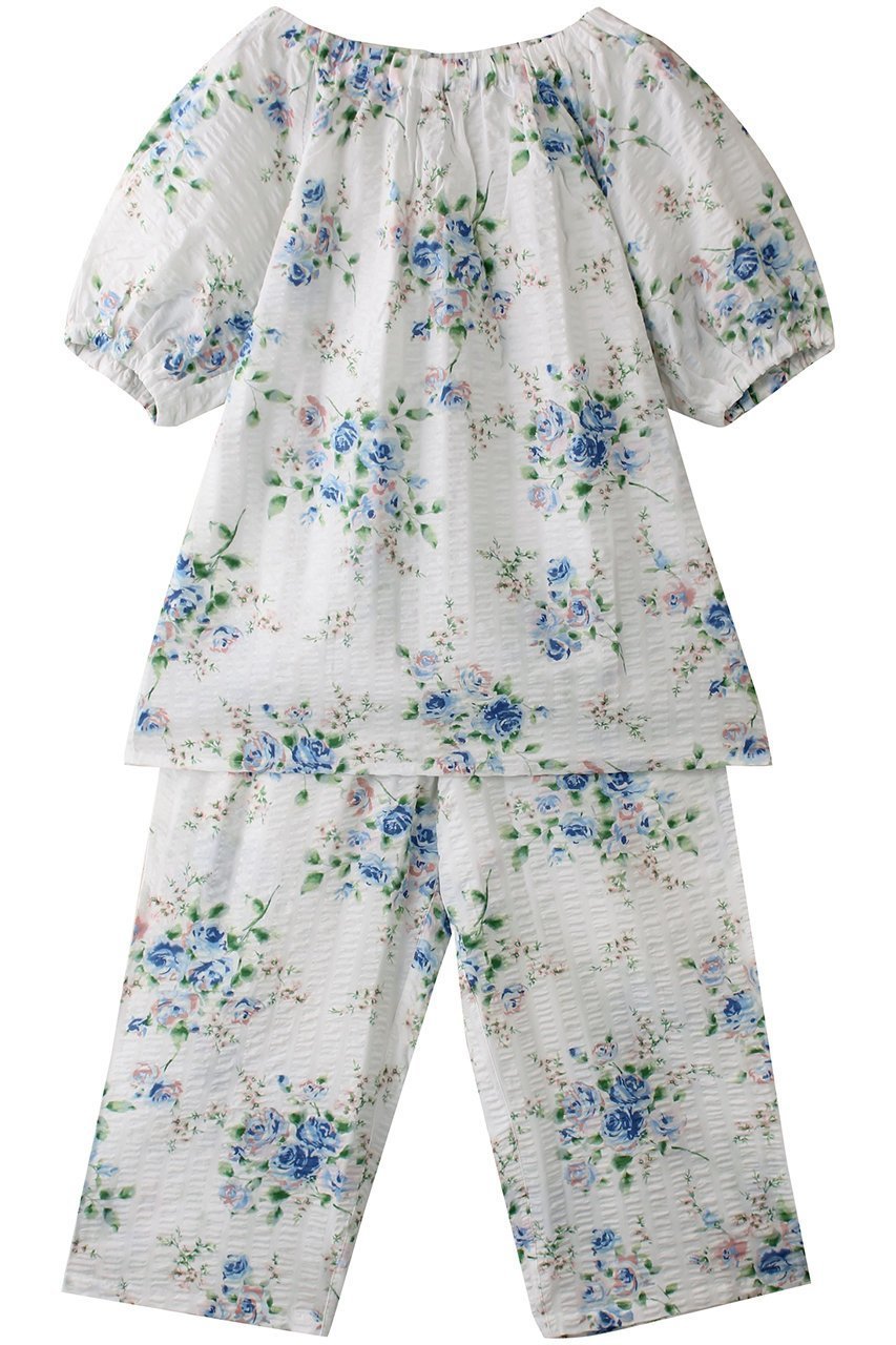 【キッドブルー/KID BLUE】のジャスミンローズNパジャマ 人気、トレンドファッション・服の通販 founy(ファニー) 　ファッション　Fashion　レディースファッション　WOMEN　ギャザー　Gather　パジャマ　Pajamas　フェミニン　Feminine　リラックス　Relax　ローズ　Rose　NEW・新作・新着・新入荷　New Arrivals　 other-1|ID: prp329100004537182 ipo3291000000032061724