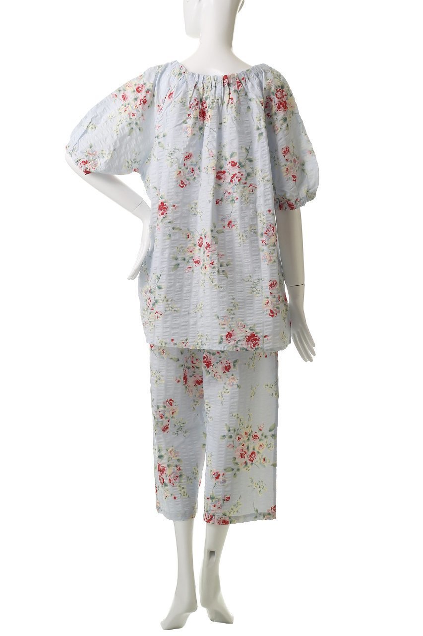 【キッドブルー/KID BLUE】のジャスミンローズNパジャマ 人気、トレンドファッション・服の通販 founy(ファニー) 　ファッション　Fashion　レディースファッション　WOMEN　ギャザー　Gather　パジャマ　Pajamas　フェミニン　Feminine　リラックス　Relax　ローズ　Rose　NEW・新作・新着・新入荷　New Arrivals　other-4|ID: prp329100004537182 ipo3291000000032061729