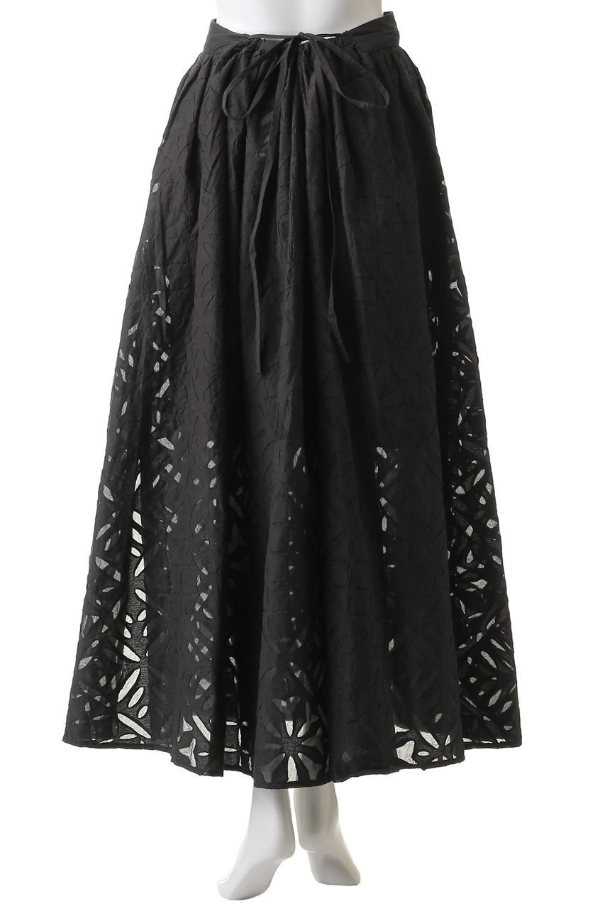 【マリリンムーン/MARILYN MOON】の【WALANCE】リバースアップリケフレアスカート 人気、トレンドファッション・服の通販 founy(ファニー) ファッション Fashion レディースファッション Fashion for Women スカート Skirts Aライン・フレアスカート A-Line & Flared Skirts ロングスカート Long Skirts / Maxi & Midi Skirts インド Indian Textile オーガンジー Organza Fabric ギャザー Gathered, Ruffled シアー Sheer, See-Through シンプル Simple, Minimal スリット Slit, Slit Detail フィット Fit, Slim Fit フレア Flare, Flared リボン Ribbon, Bow ロング Long, Long-Length ワーク Workwear, Utility Style 夏 Summer other-4|ID: prp329100004537195 ipo3291000000036728881