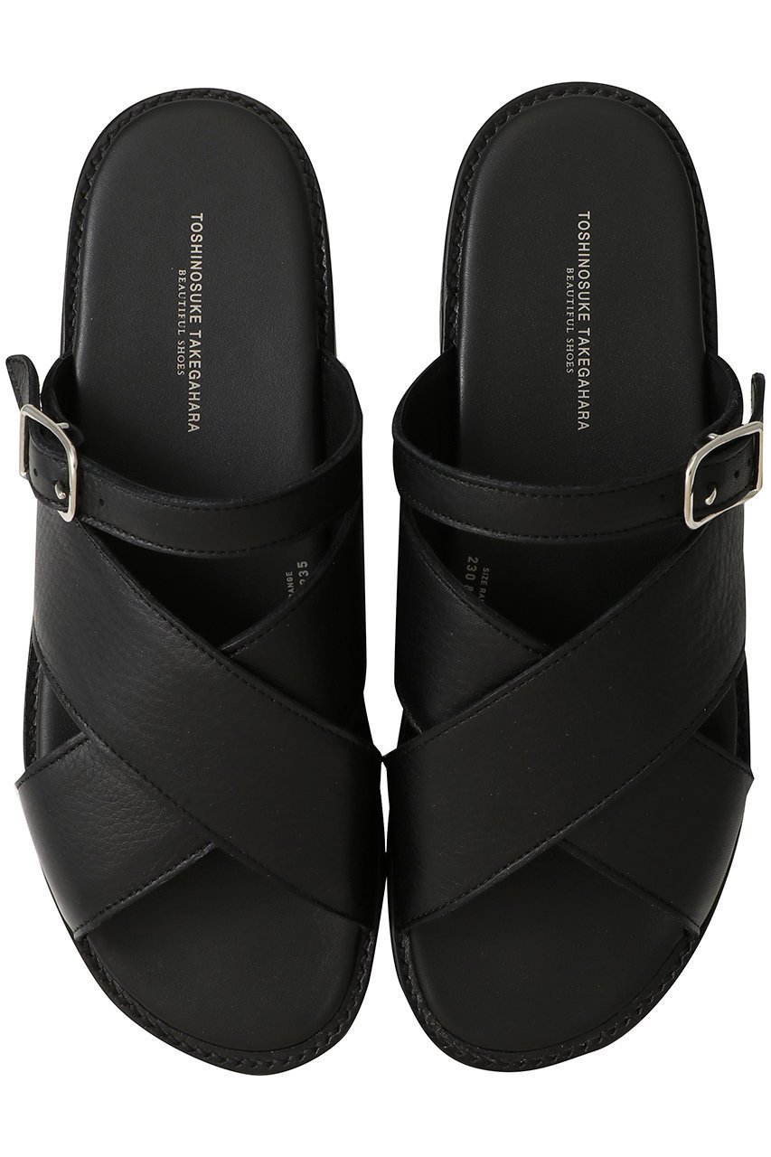 【ビューティフルシューズ/BEAUTIFUL SHOES】のCROSSY SANDALS インテリア・キッズ・メンズ・レディースファッション・服の通販 founy(ファニー) 　ファッション　Fashion　レディースファッション　WOMEN　サンダル　Sandals　夏　Summer　NEW・新作・新着・新入荷　New Arrivals　ブラック|ID: prp329100004537196 ipo3291000000032061857