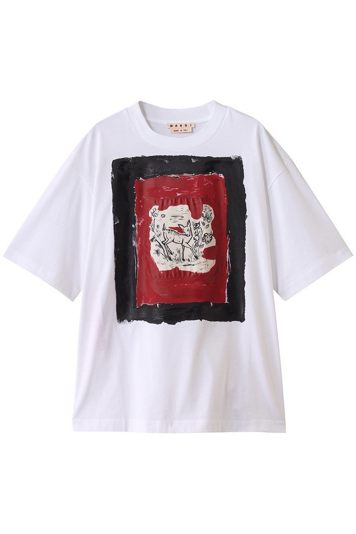 【マルニ/MARNI】のバンビプリントTシャツ インテリア・キッズ・メンズ・レディースファッション・服の通販 founy(ファニー) https://founy.com/ ファッション Fashion レディースファッション WOMEN トップス・カットソー Tops/Tshirt シャツ/ブラウス Shirts/Blouses ロング / Tシャツ T-Shirts カットソー Cut and Sewn ショート Short スリーブ Sleeve ボトム Bottom NEW・新作・新着・新入荷 New Arrivals |ID: prp329100004537208 ipo3291000000032061945