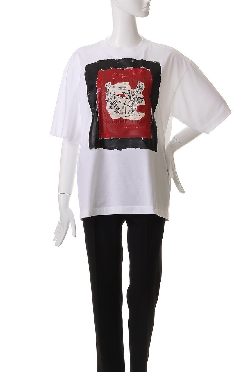 【マルニ/MARNI】のバンビプリントTシャツ 人気、トレンドファッション・服の通販 founy(ファニー) 　ファッション　Fashion　レディースファッション　WOMEN　トップス・カットソー　Tops/Tshirt　シャツ/ブラウス　Shirts/Blouses　ロング / Tシャツ　T-Shirts　カットソー　Cut and Sewn　ショート　Short　スリーブ　Sleeve　ボトム　Bottom　NEW・新作・新着・新入荷　New Arrivals　other-2|ID: prp329100004537208 ipo3291000000032061949