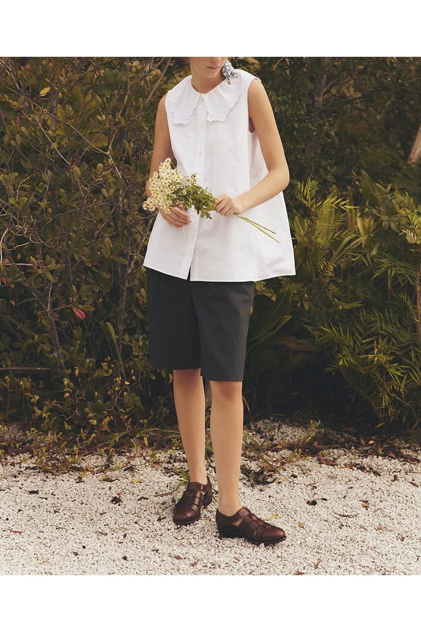 【シンゾーン/Shinzone】のレースカラーブラウス 人気、トレンドファッション・服の通販 founy(ファニー) 　ファッション　Fashion　レディースファッション　WOMEN　トップス・カットソー　Tops/Tshirt　キャミソール / ノースリーブ　No Sleeves　シャツ/ブラウス　Shirts/Blouses　なめらか　Smooth　スウェット　Sweat　デニム　Denim　ノースリーブ　No Sleeve　フェミニン　Feminine　モチーフ　Motif　レース　Race　エレガント 上品　Elegant　NEW・新作・新着・新入荷　New Arrivals　other-6|ID: prp329100004537213 ipo3291000000032061985